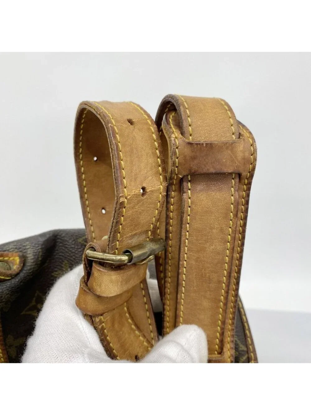 Louis Vuitton Shoulder Bag Monogram Saumur 35 Brown